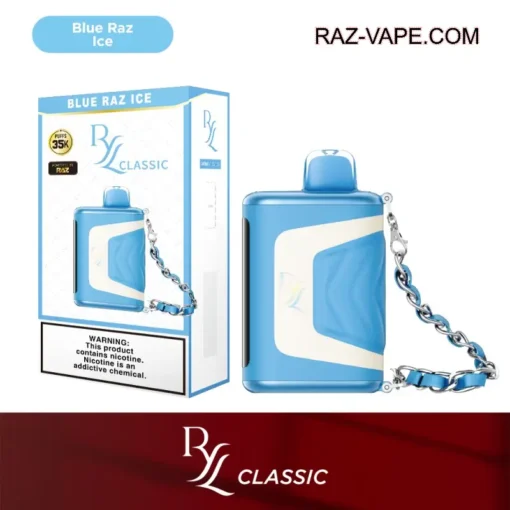 Blue Razz Ice RAZ RYL CLASSIC 35000 PUFFS DISPOSABLE VAPE