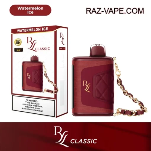 Watermelon Ice RAZ RYL CLASSIC 35000 PUFFS DISPOSABLE VAPE